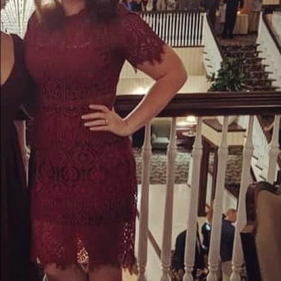 Lulus lace midi dress (out of stock on lulus!) - Picture 4 of 8